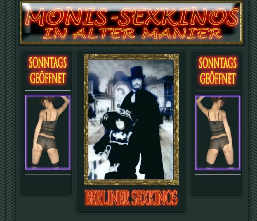 Screenshot der Webseite von Monis Sexkino In Alter Manier in Berlin-Chalottenburg